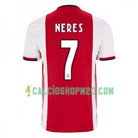 Ajax Amsterdam David Neres 7 Maglia Prima 2019/2020 Manica Corta